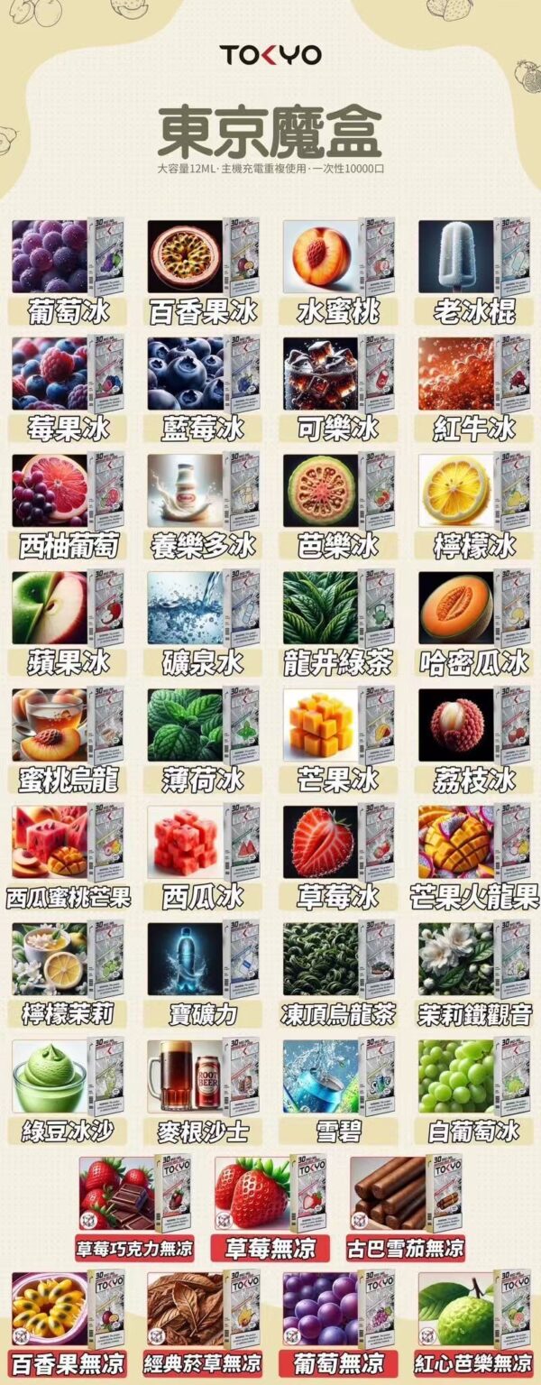 7f111e3326d86041594c000c70eaf19-1.jpg 💥【限時特惠】【買5盒送主機】💥東京魔盒TOKYO煙彈❤️大容量12ml❤️抽過不想換品牌