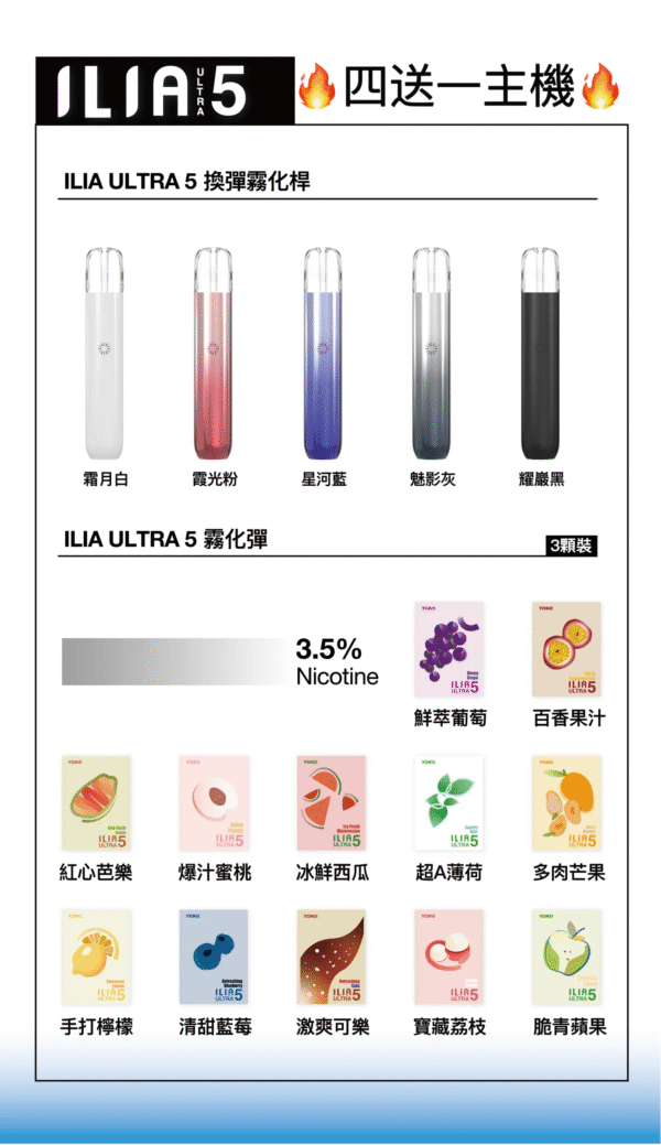 ILIA哩亞五代01.png 💥【限時特惠】【買4盒送皮革主機】✨ILIA哩亞五代蛋❤️3顆入❤️不通用一代❤️